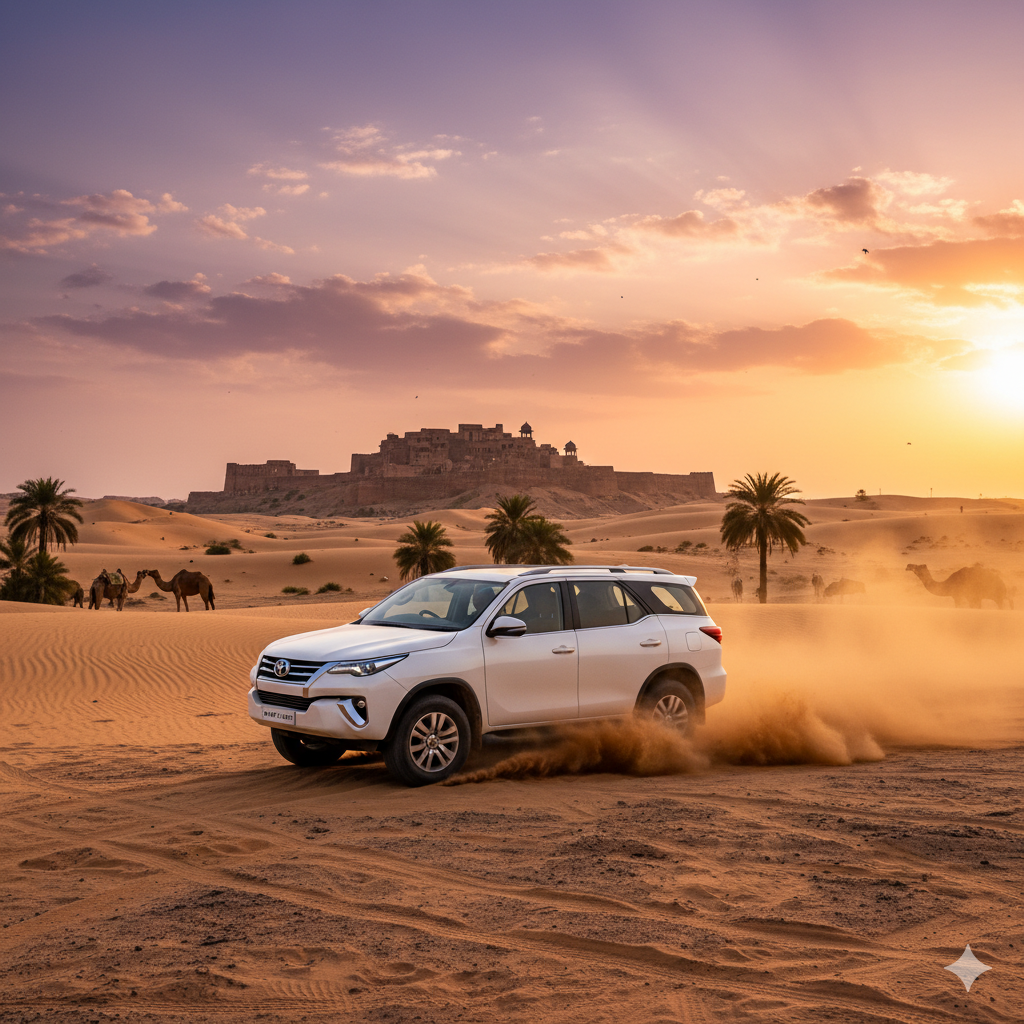 Clean SUV ready for trip
