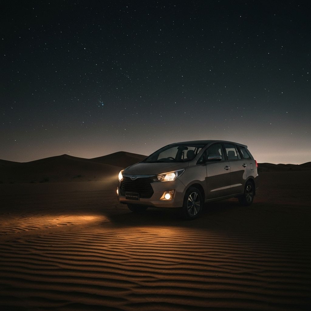 Innova Crysta in the desert